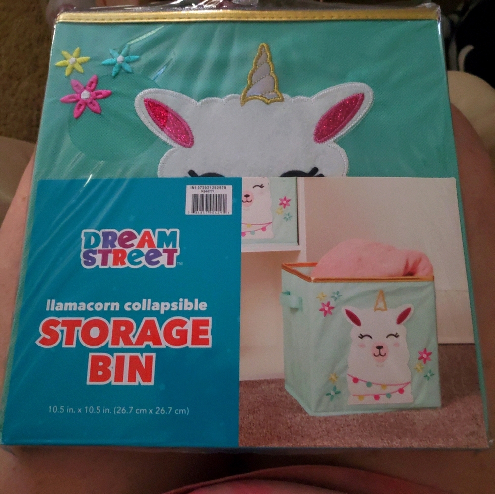 Lot of 2- 10.5X10.5 Llama Storage Bin